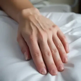 hospital patient hand pic