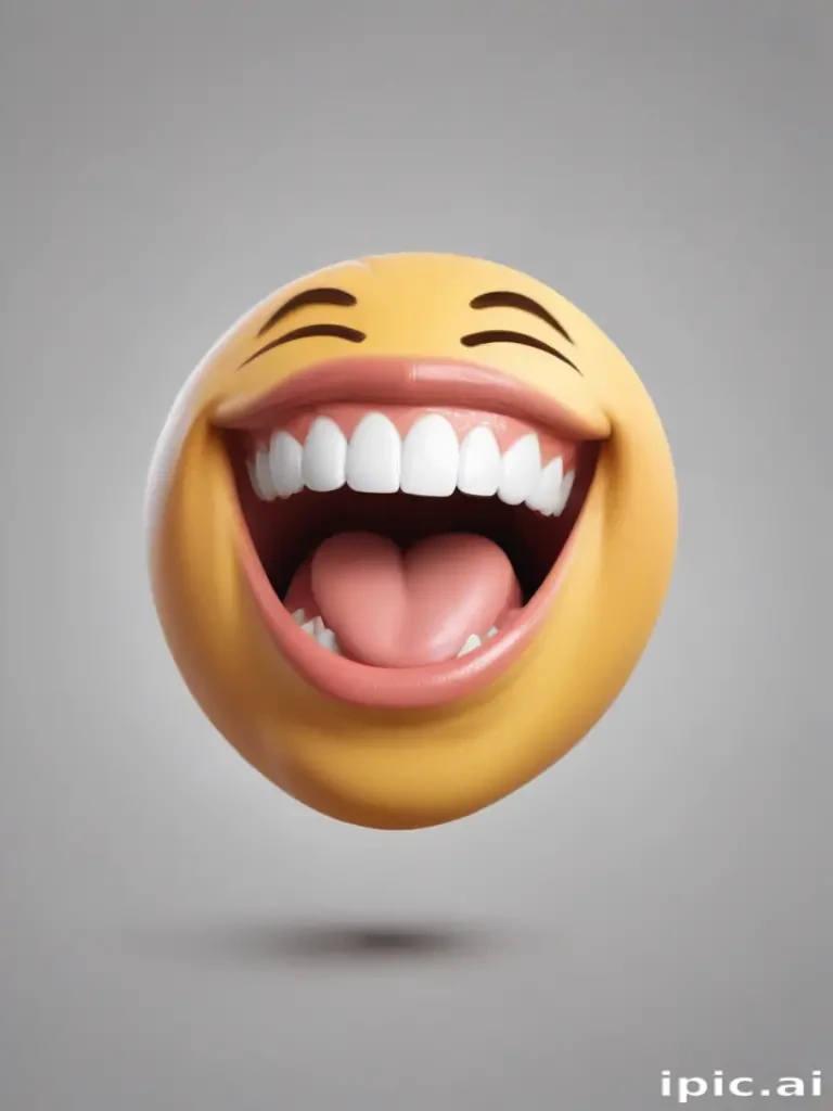laugh emoji transparent background