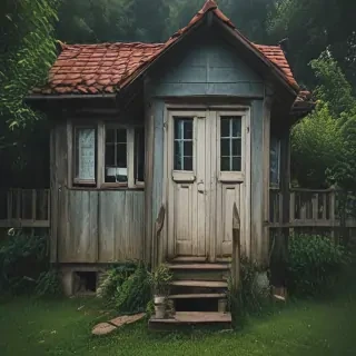 background of the house