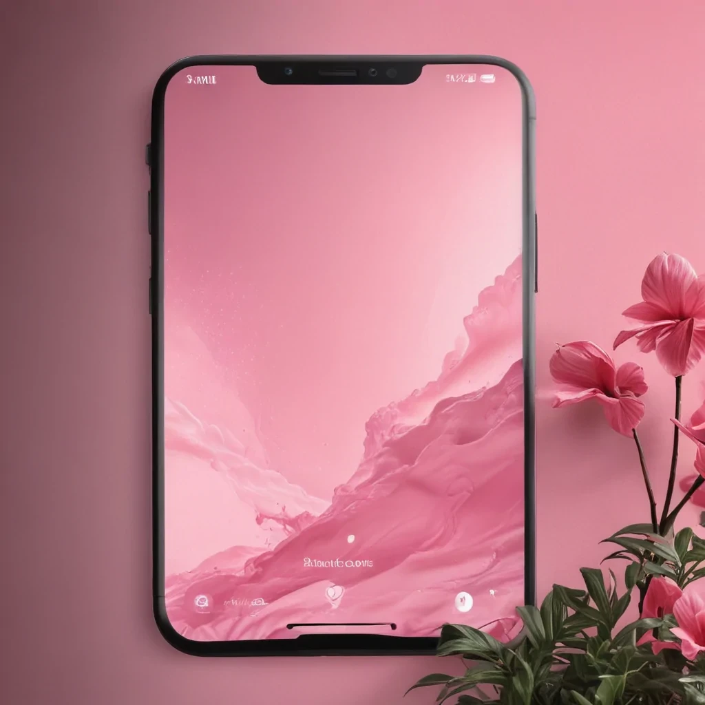 pink home screen wallpaper