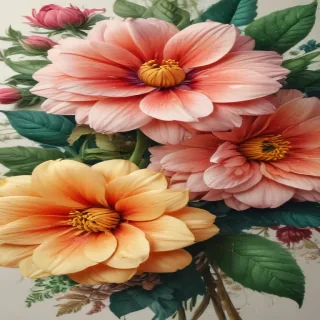 flower color drawings