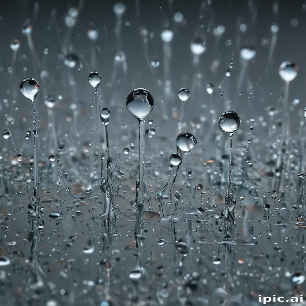 water droplets transparent