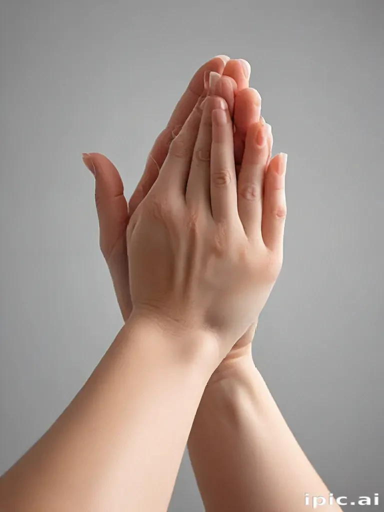 prayer hands transparent background