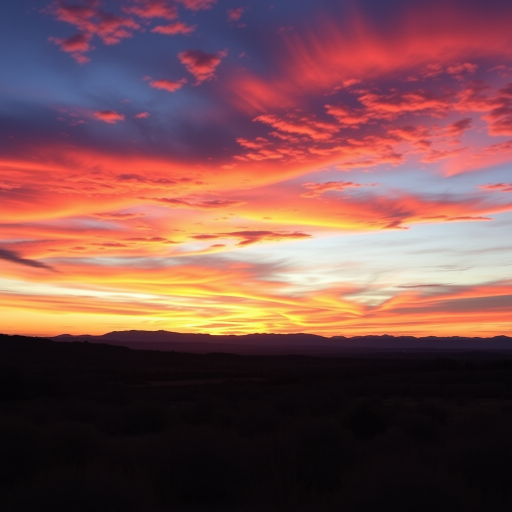 Capture a serene landscape at sunset with vivid colors, using a DSLR camera with a 24mm wide-angle lens, aperture set to f/8, ISO at 100, and a shutter speed of 1/125 seconds to enhance image quality and depth.