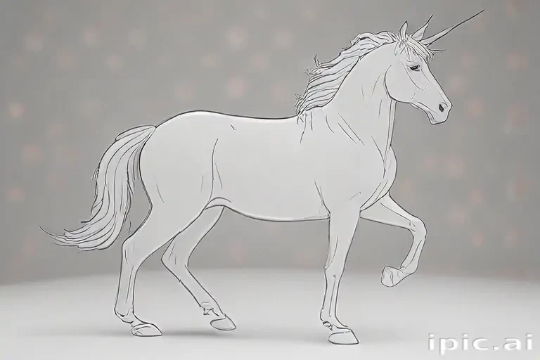 unicorn outline