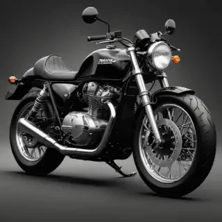 motorcycle clipart black and white