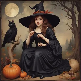 vintage witch images