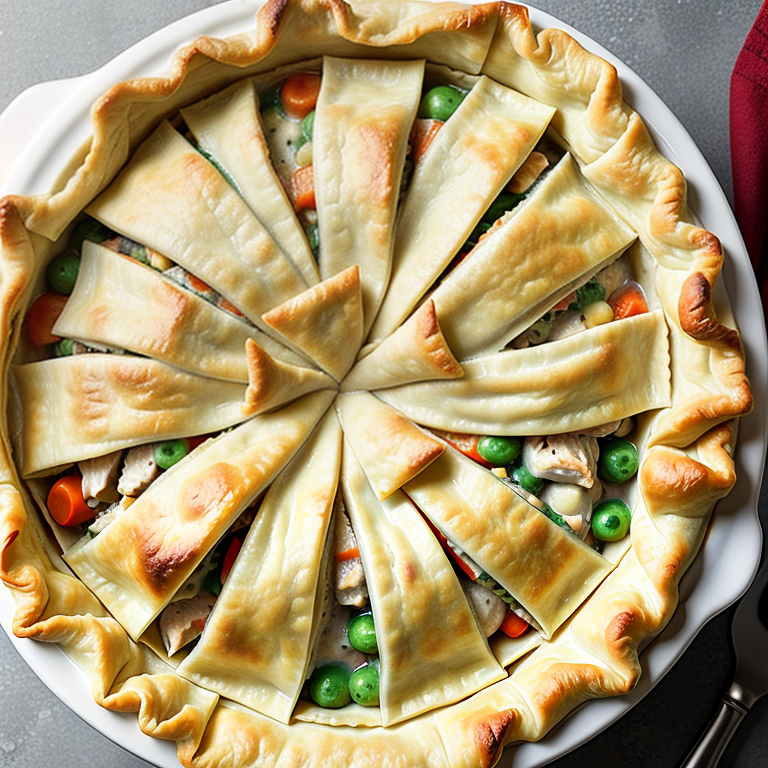 chicken pot pie using filo dough