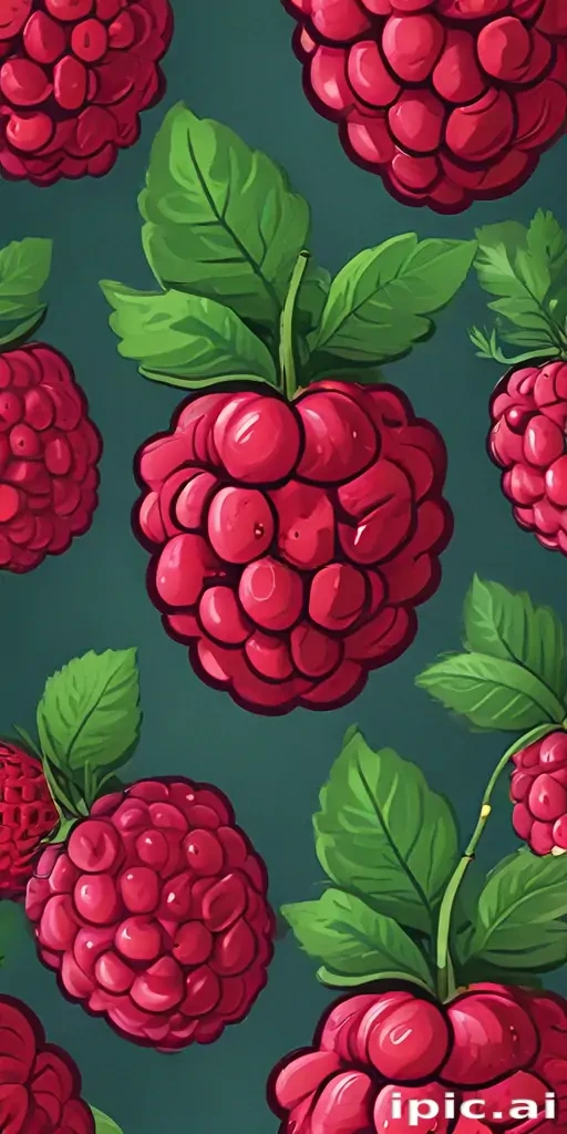 cartoon raspberry