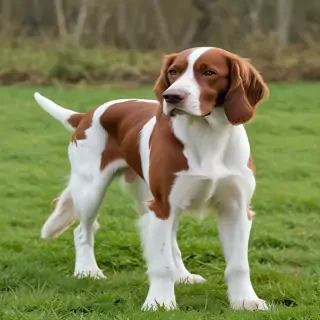 irish red and white setter