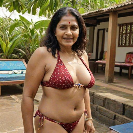 aunty bikini