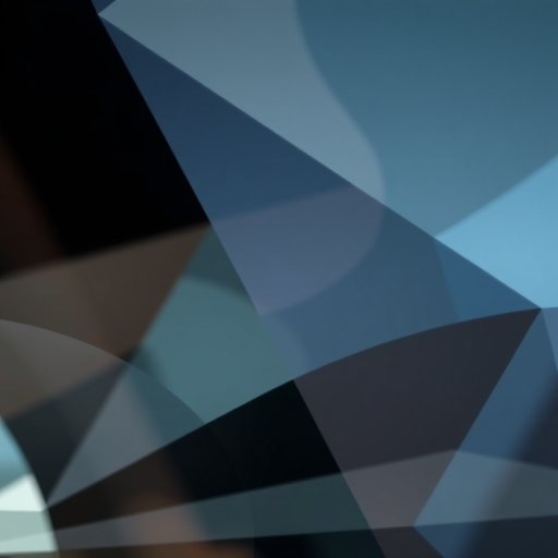 Generate a high-resolution abstract image with a focus on geometric shapes, using a DSLR camera with a 50mm lens, aperture f/2.8, ISO 100, shot from a slightly elevated angle, in a natural light setting to enhance colors and contrasts.