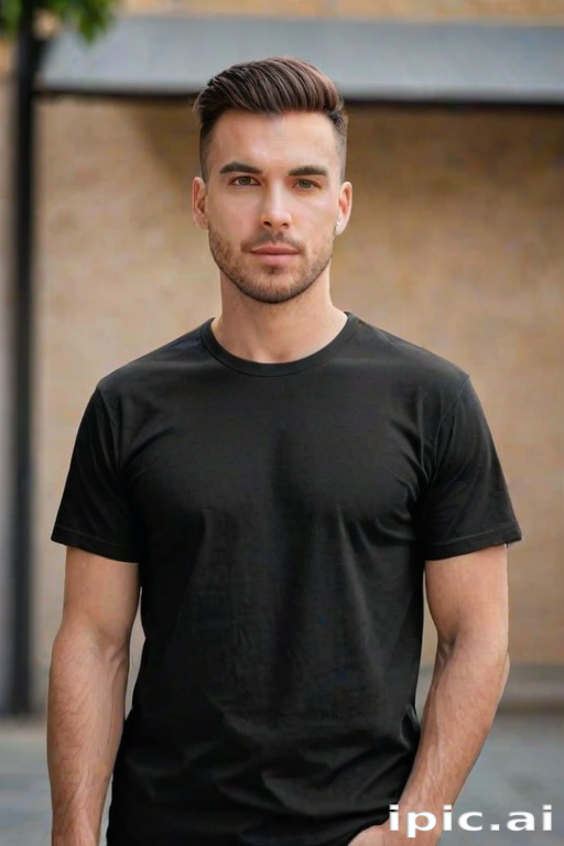 black tee shirt mockup