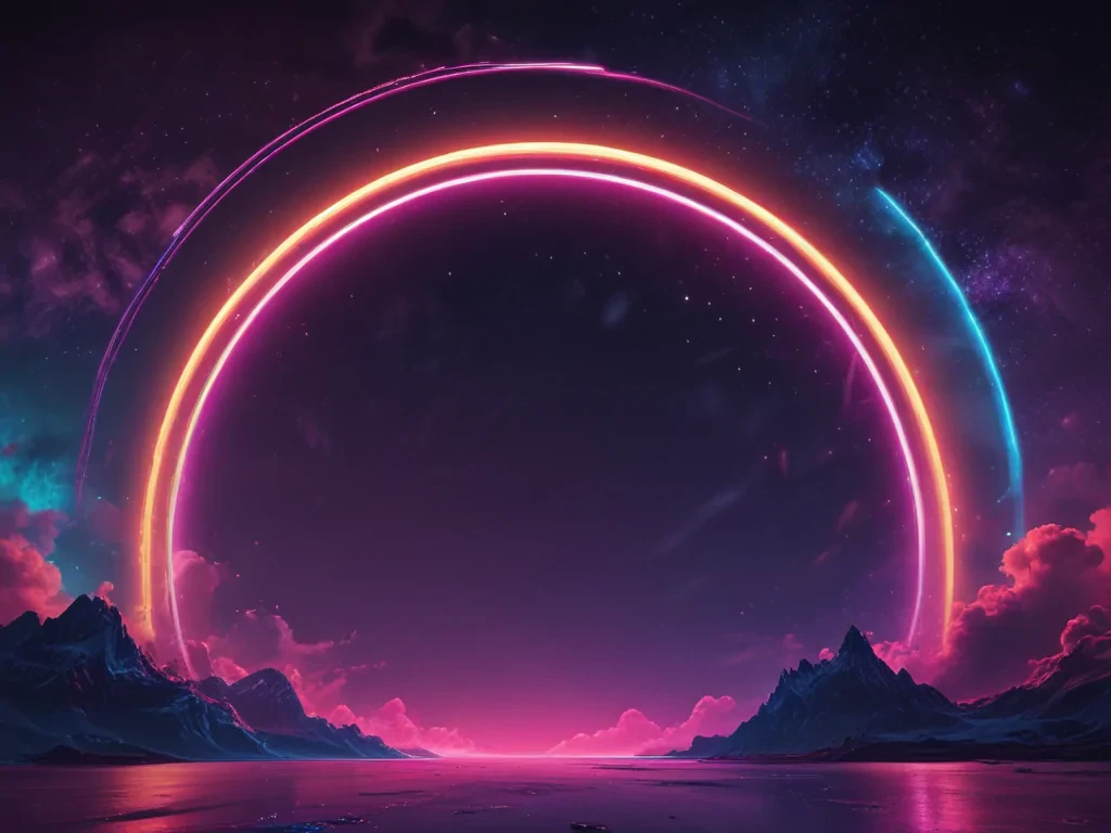 neon colored backgrounds