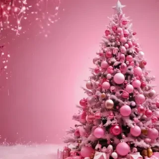 cute pink christmas wallpaper