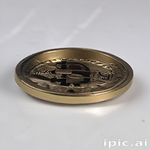 A Detailed Close-Up of a Unique Coin Featuring Intricate Design Elements