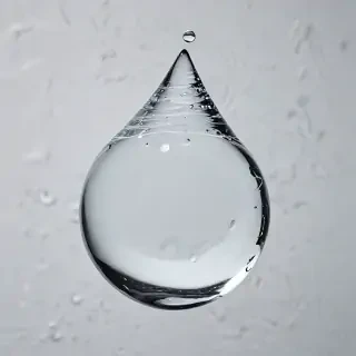 transparent water drop