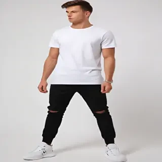 white tee png