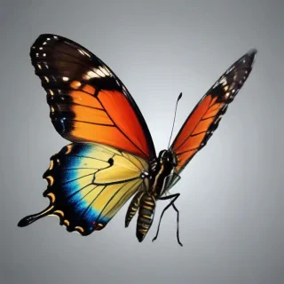 butterfly no background