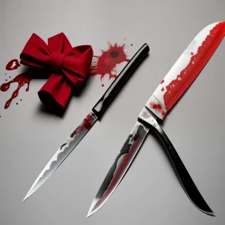 bloody knife aesthetic