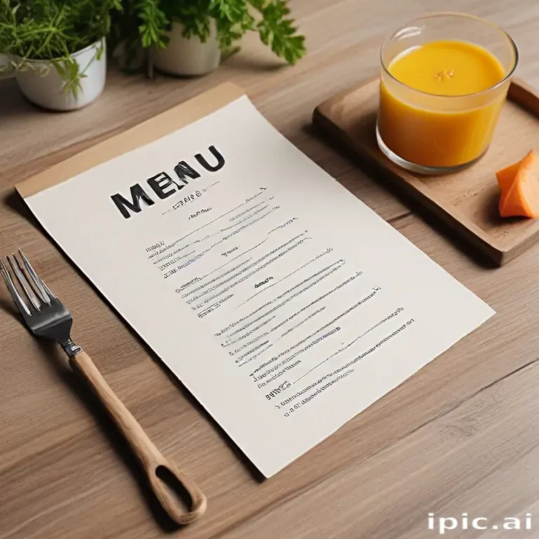 menu mockup free