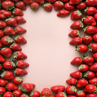 aesthetic strawberry background