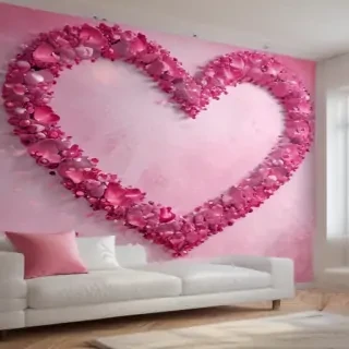 pink hearts aesthetic