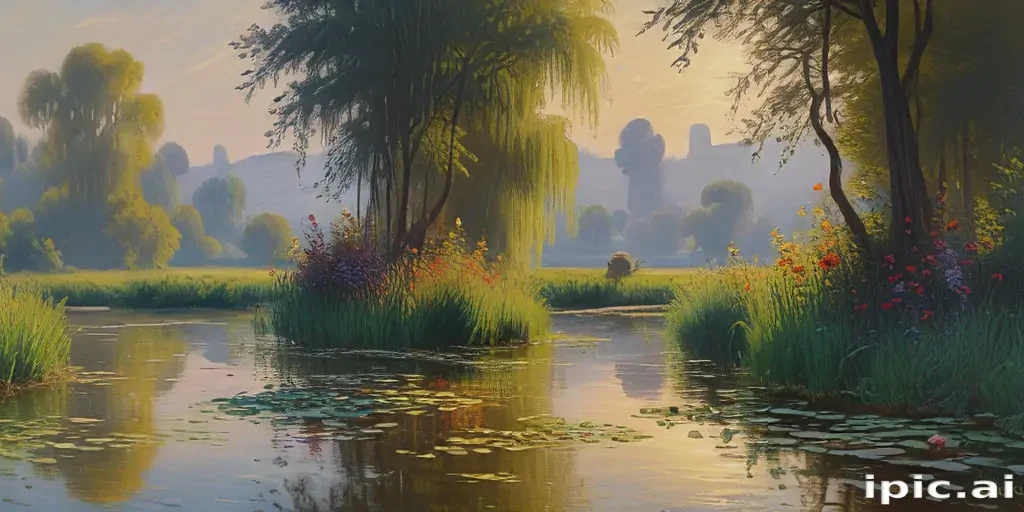 monet painting wallpaper