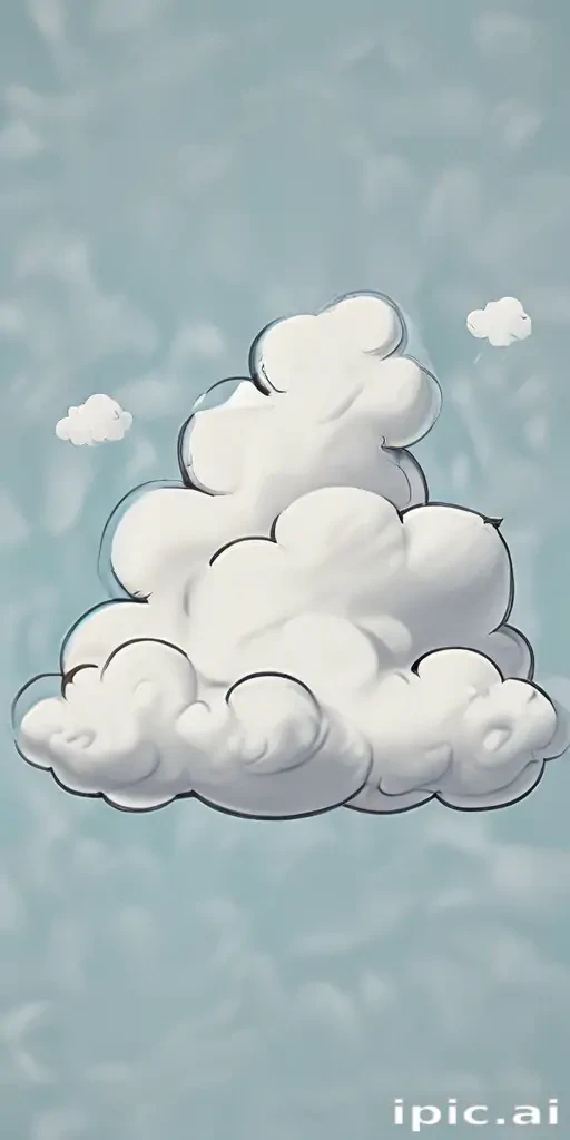 cartoon cloud drawing