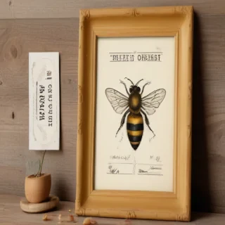 free vintage bee printables