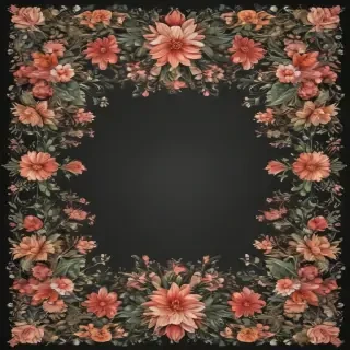 floral borders clipart