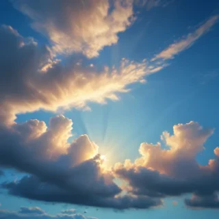 sky blue background