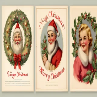 vintage christmas illustrations