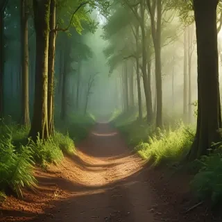 beautiful magical forest background