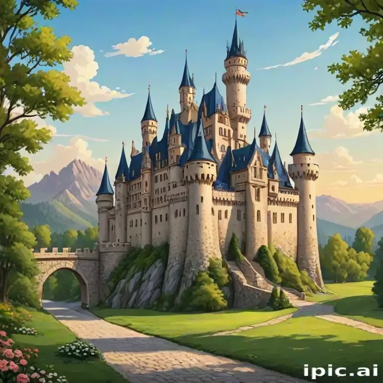 castle in cartoon