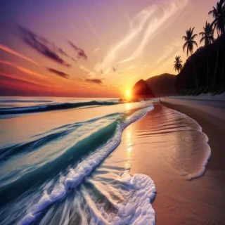 beach wallpaper sunset