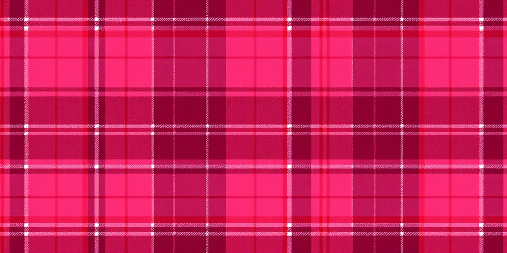Generate a seamless plaid pattern with maroon and pink colors, high resolution, 300 DPI, shot with a Canon EOS R5, 50mm lens, f/4 aperture, and soft diffused lighting for even texture.