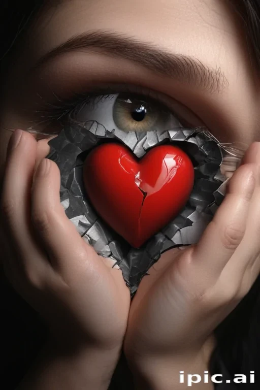 broken heart black