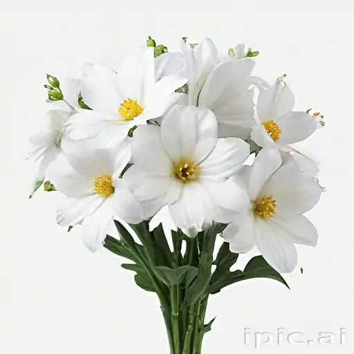 white flowers png transparent