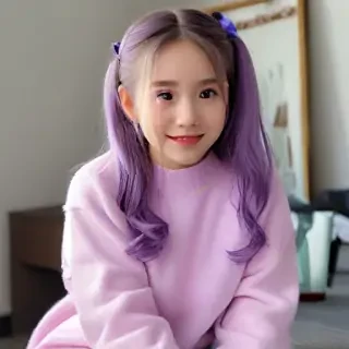 purple cute