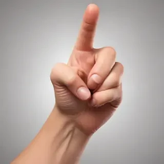finger pointing png