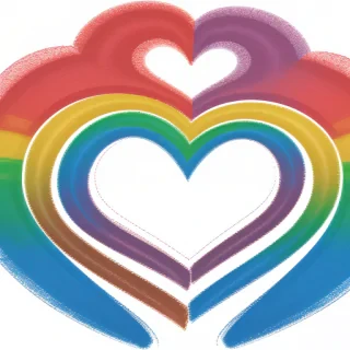 rainbow heart png