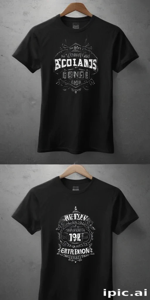 black t shirt mockup free