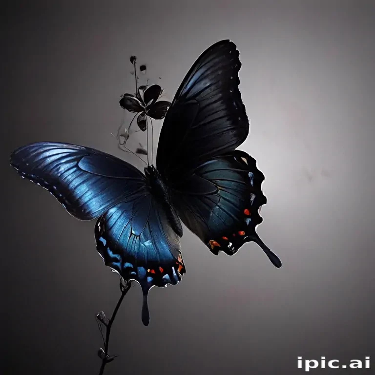 black butterfly wallpaper hd