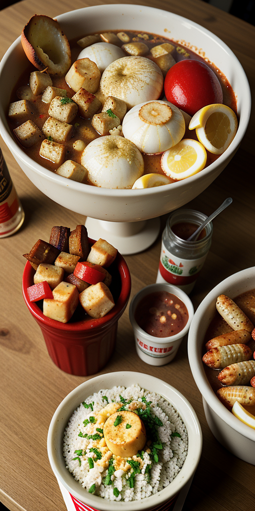 cajun boil and shake menu