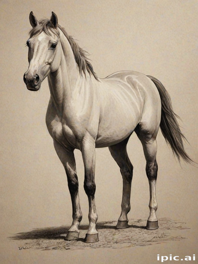 horse image for drawing