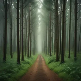 green forest aesthetic