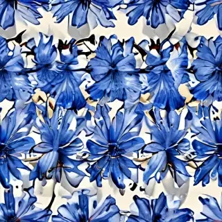 blue flowers background