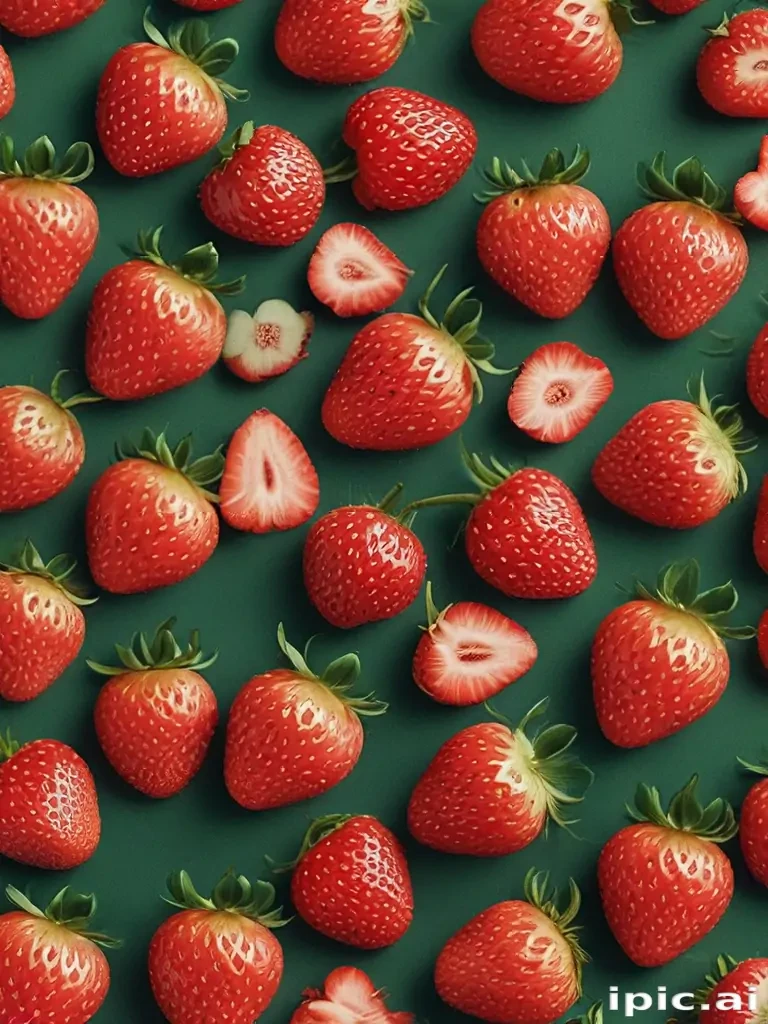 strawberry background aesthetic