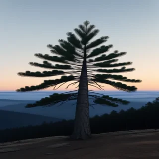 pine tree silhouette png